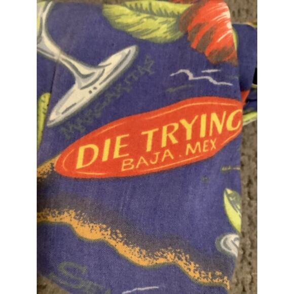 Die Trying Sundress Medium Vintage 90’s Baja Mex Rare - Picture 6 of 6
